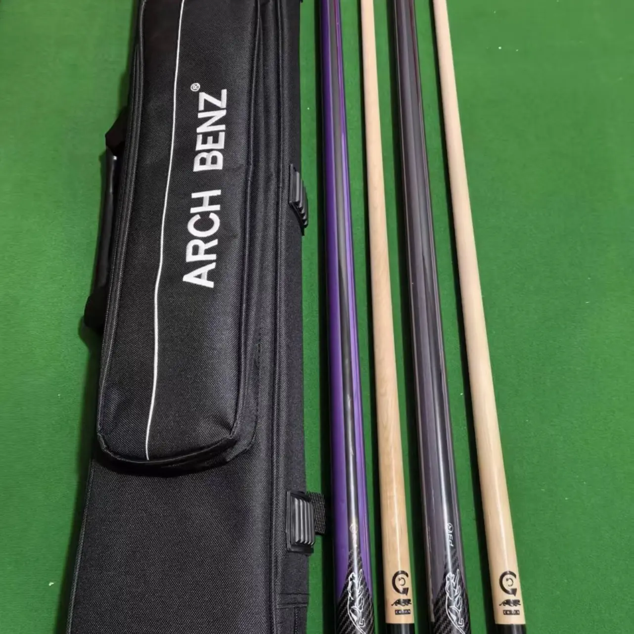 P3清仓处理中式台球杆前支优质枫木1/2分体搭配C8前节微瑕