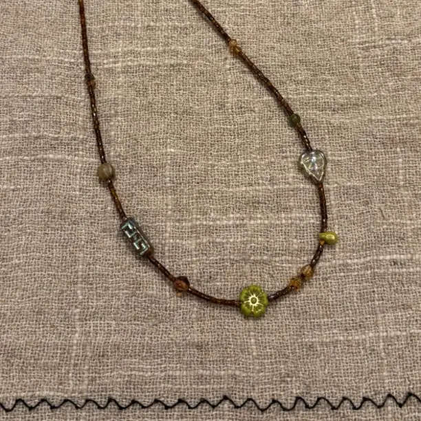 非金属亚克力项链 森系复古小众设计度假风百搭高颜值项链