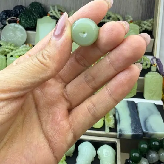 和田玉路路通男女款编绳精美吊坠礼物