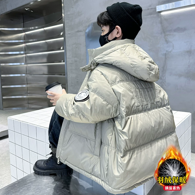 巴拉巴拉男童羽绒服冬季2024新款中大童加厚男孩三防儿童痞帅冬装