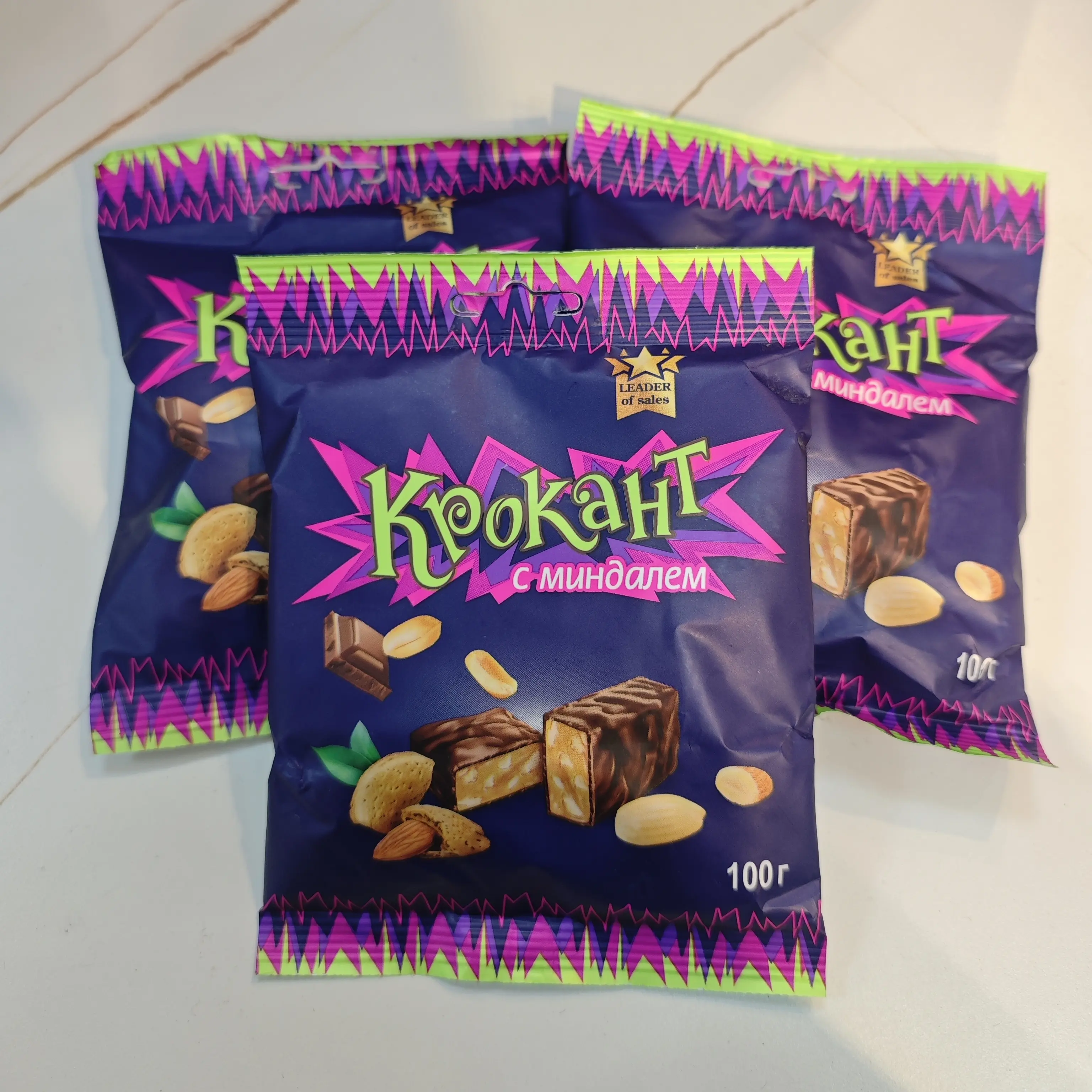 俄罗斯进口KDV紫皮糖巧克力夹心