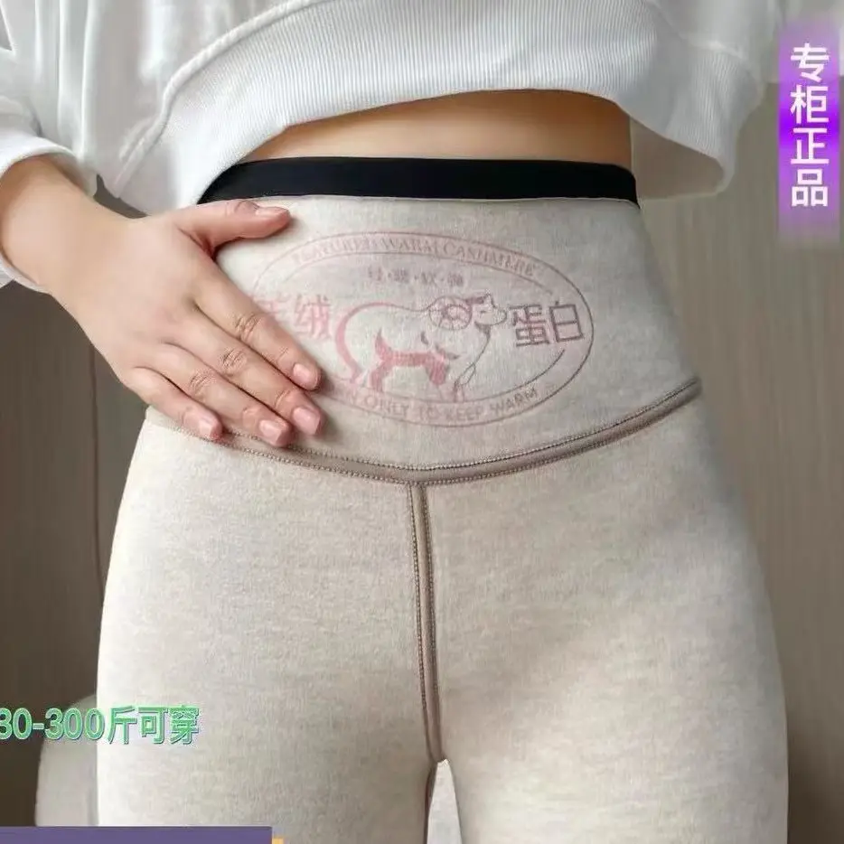 新款高腰收腹提臀加绒鲨鱼裤外穿百搭显瘦打底裤