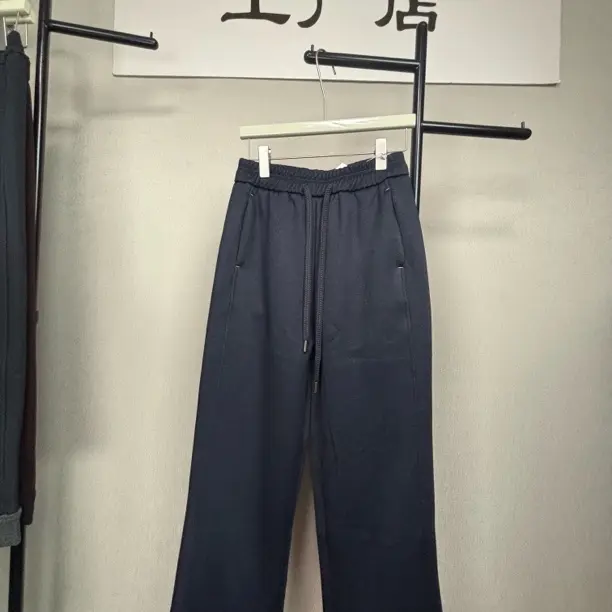 665-1冬款加绒加厚洋气百搭显腿长休闲香蕉裤仿牛仔裤女裤