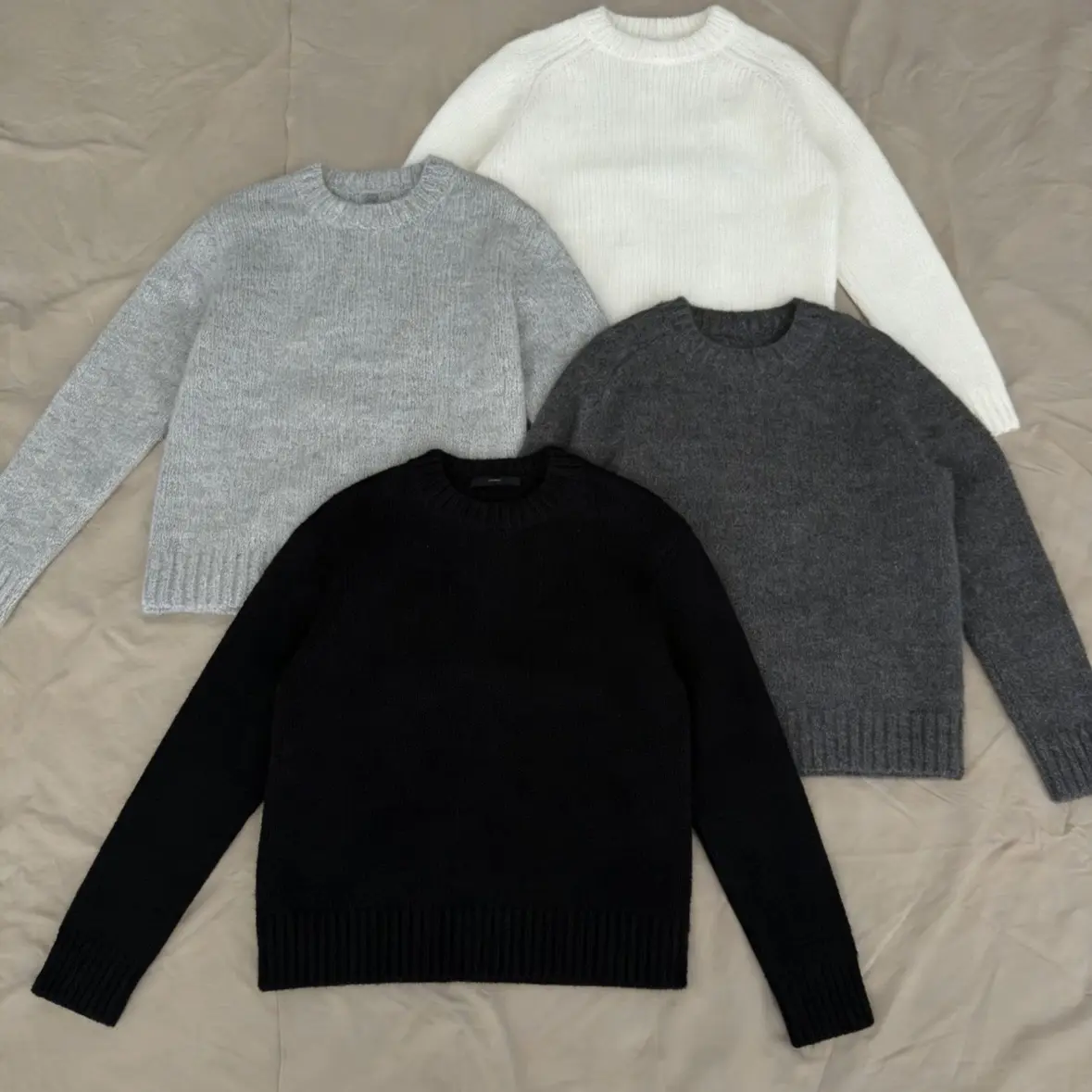 007号链接织带灰色毛衣