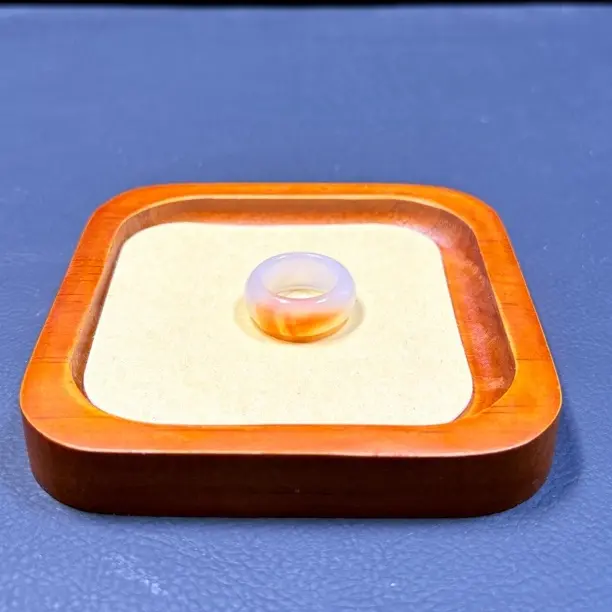 天然玛瑙玉髓戒指精致百搭复古跑环风格男女配饰