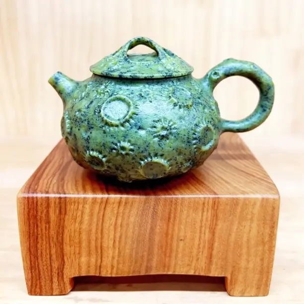 冰碛岩纯手工养生石头茶壶中式家用高端茶器
