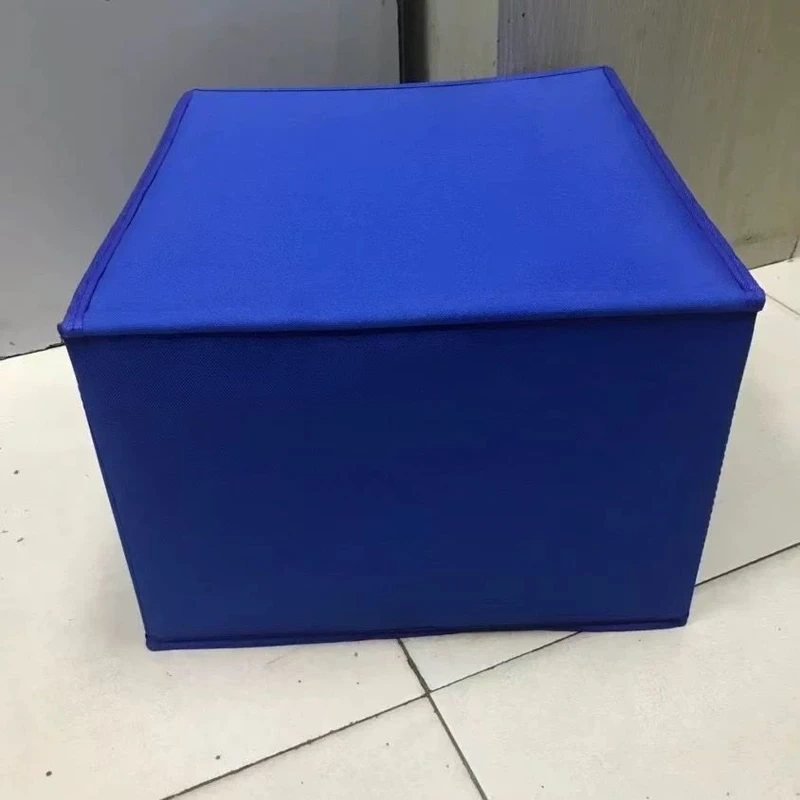 消防蓝色内务收纳箱折叠整理箱印字印图环保防潮