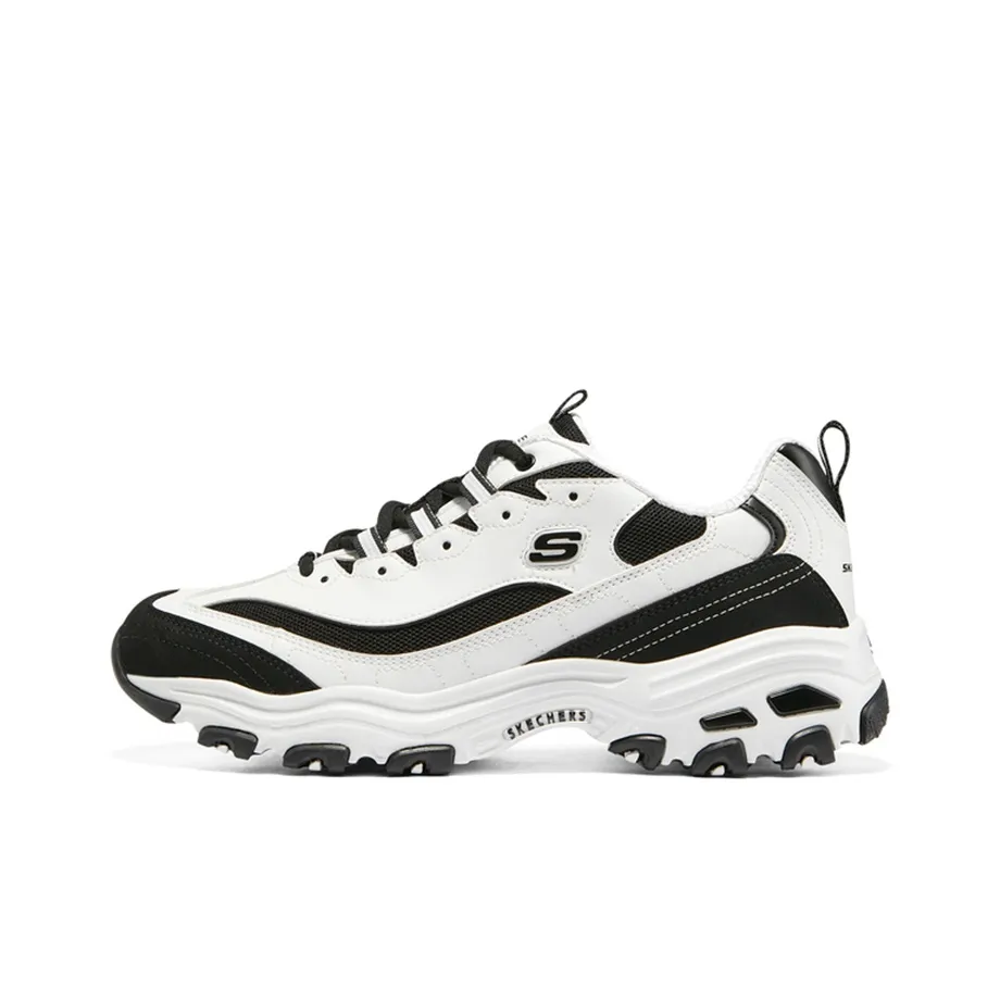 Skechers斯凯奇 D'LITES 1.0 熊猫鞋增高老爹鞋 894129-WBK
