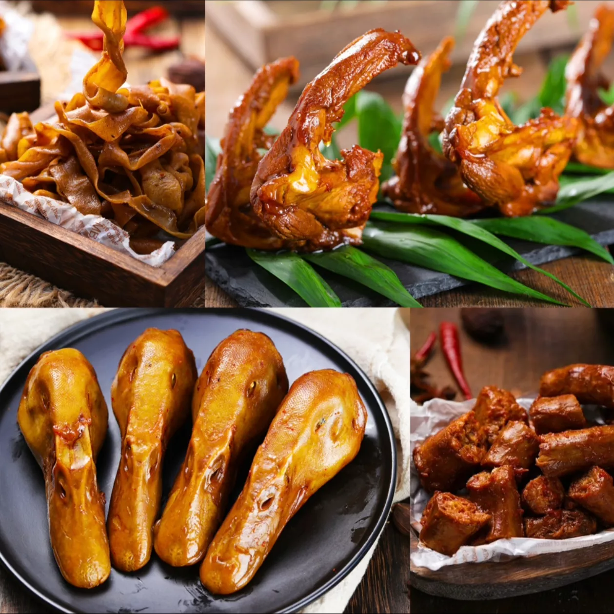 【草原鸭】鸭头鸭货劲爽套餐