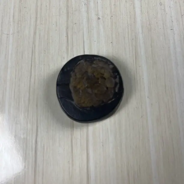 新疆萨洱湖老泥，石形如饼尺寸直径3.5厘米厚1厘米