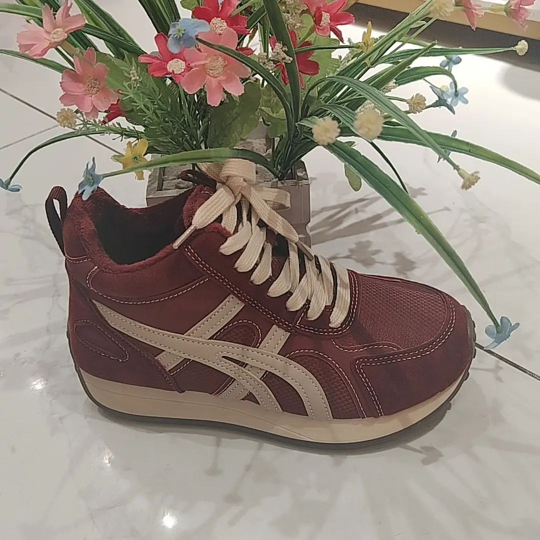 冬季新款棉鞋女鞋加绒运动休闲鞋防滑舒适软底高帮鞋加厚绒