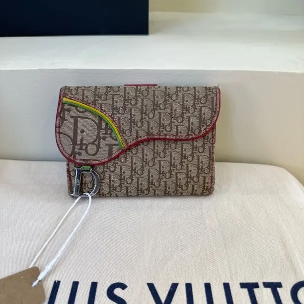 95新 DIOR/迪奥 95新 迪奥布面钱包