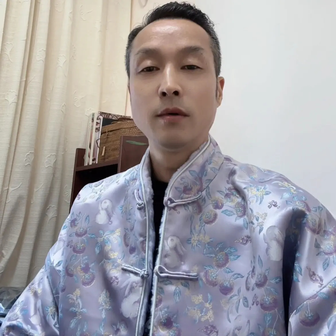 《玉兔》宋锦对襟棉服原创中式女装气质时尚洋气国风新中式百搭