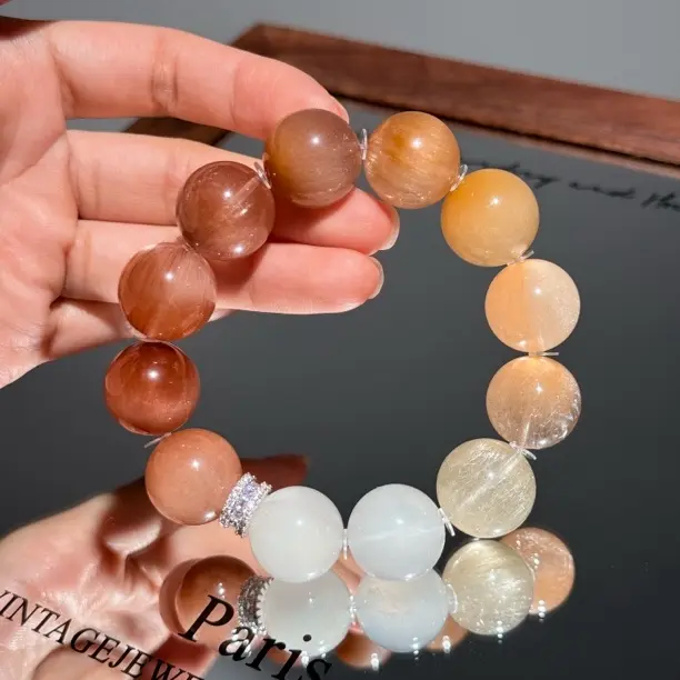 非金属珐琅手链 秋天氛围感手链素圈百搭时尚