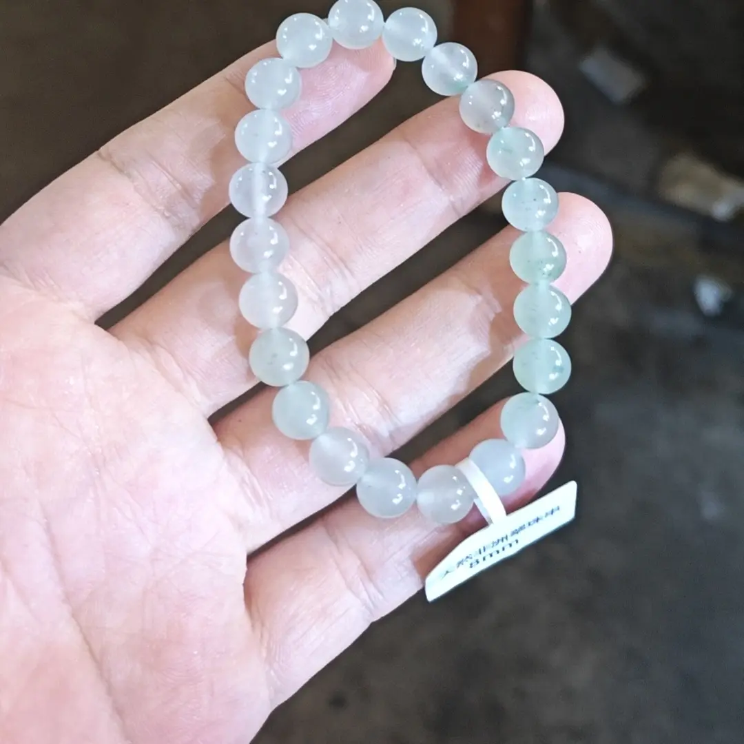 天然非洲翠手串女士招财手串飘花手串珠子（颜色多样性，发其一）