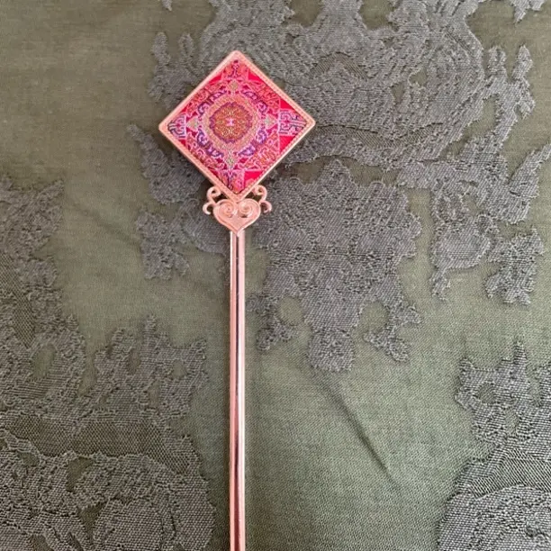 非遗宋锦手工发簪新中式民族风气质发饰女