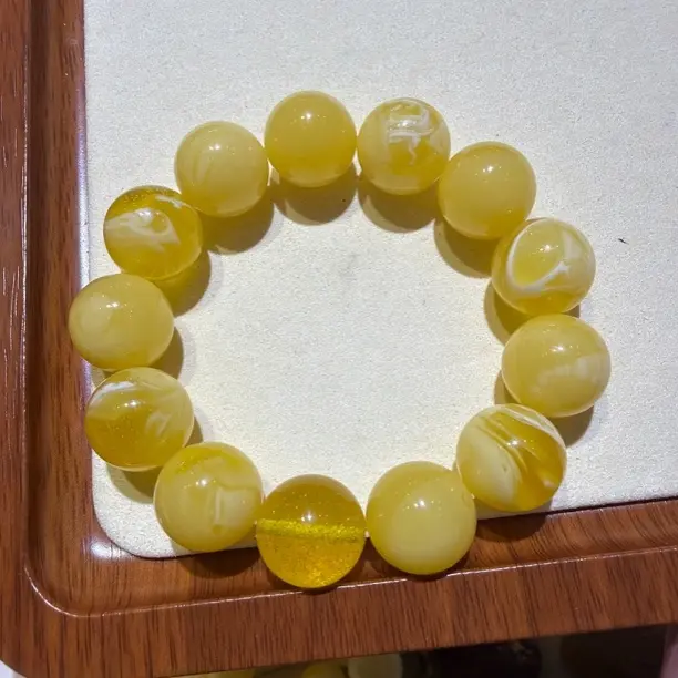 焦皮妖花同料手串