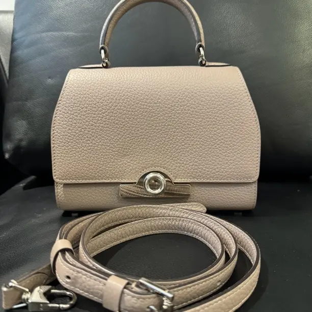 95新 MOYNAT/摩奈 rejane小号 大象灰单肩包单肩斜挎包荔枝纹