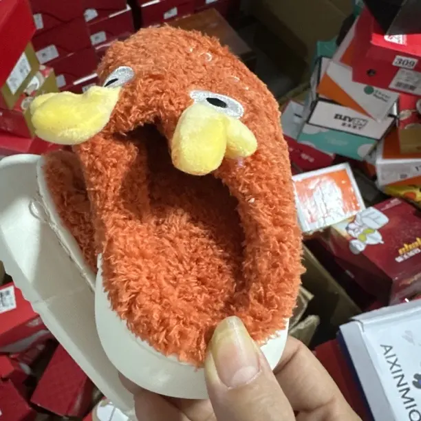 棉拖鞋秋冬季卡通可爱加绒保暖软底男女童宝宝居家毛毛棉鞋