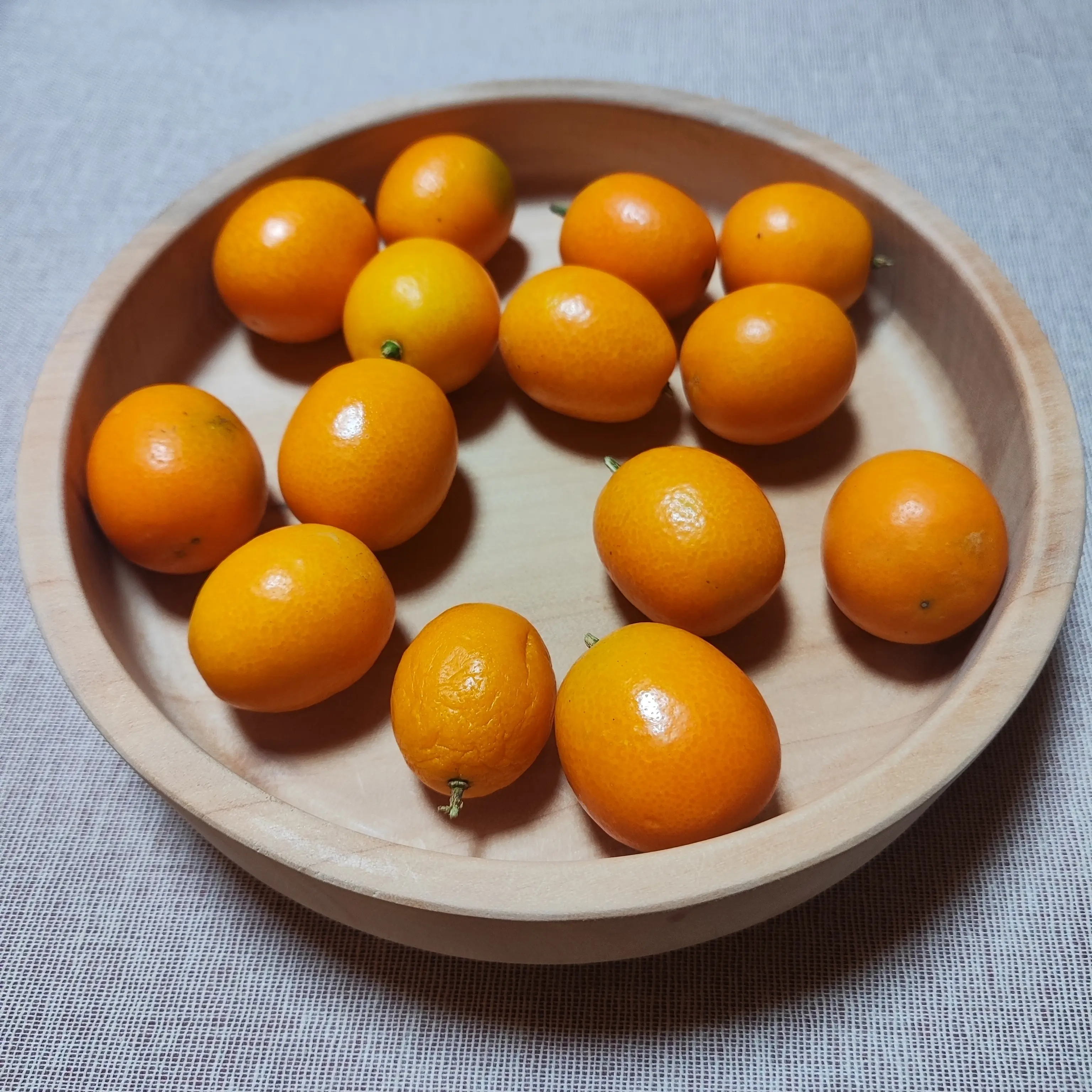 圆形家用托盘实木餐具茶水杯盘