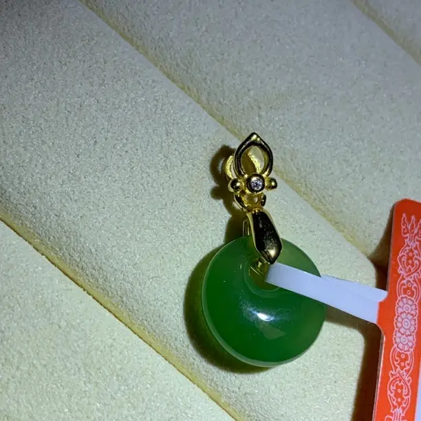 【六六和田玉】天然碧玉吊坠编号：A62