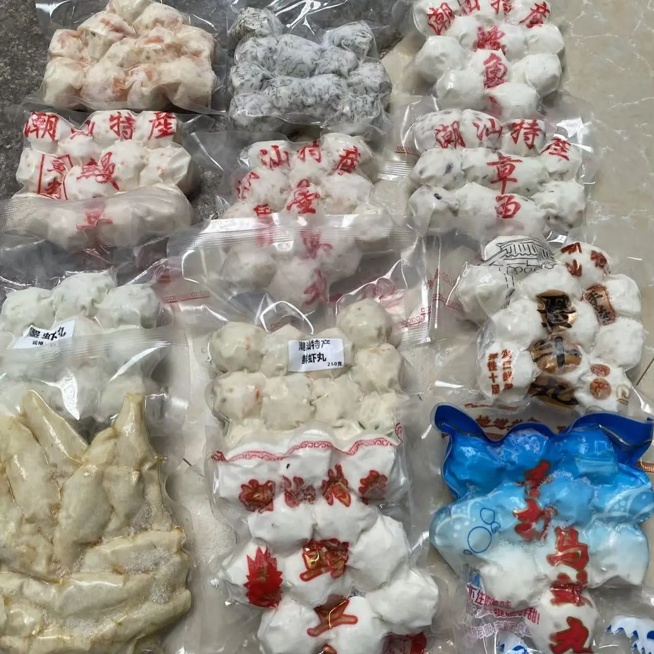 海鲜丸套餐含鲜虾丸墨斗丸章鱼丸鳗鱼丸等每日新鲜