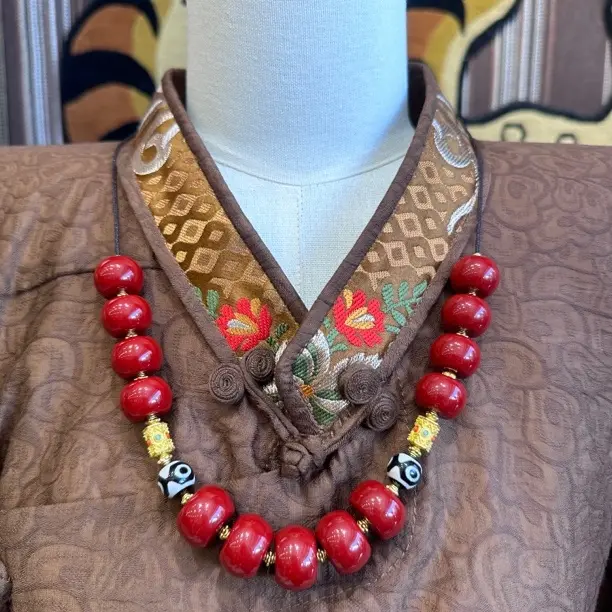 非金属亚克力项链 亚克力藏式时尚复古百搭项链