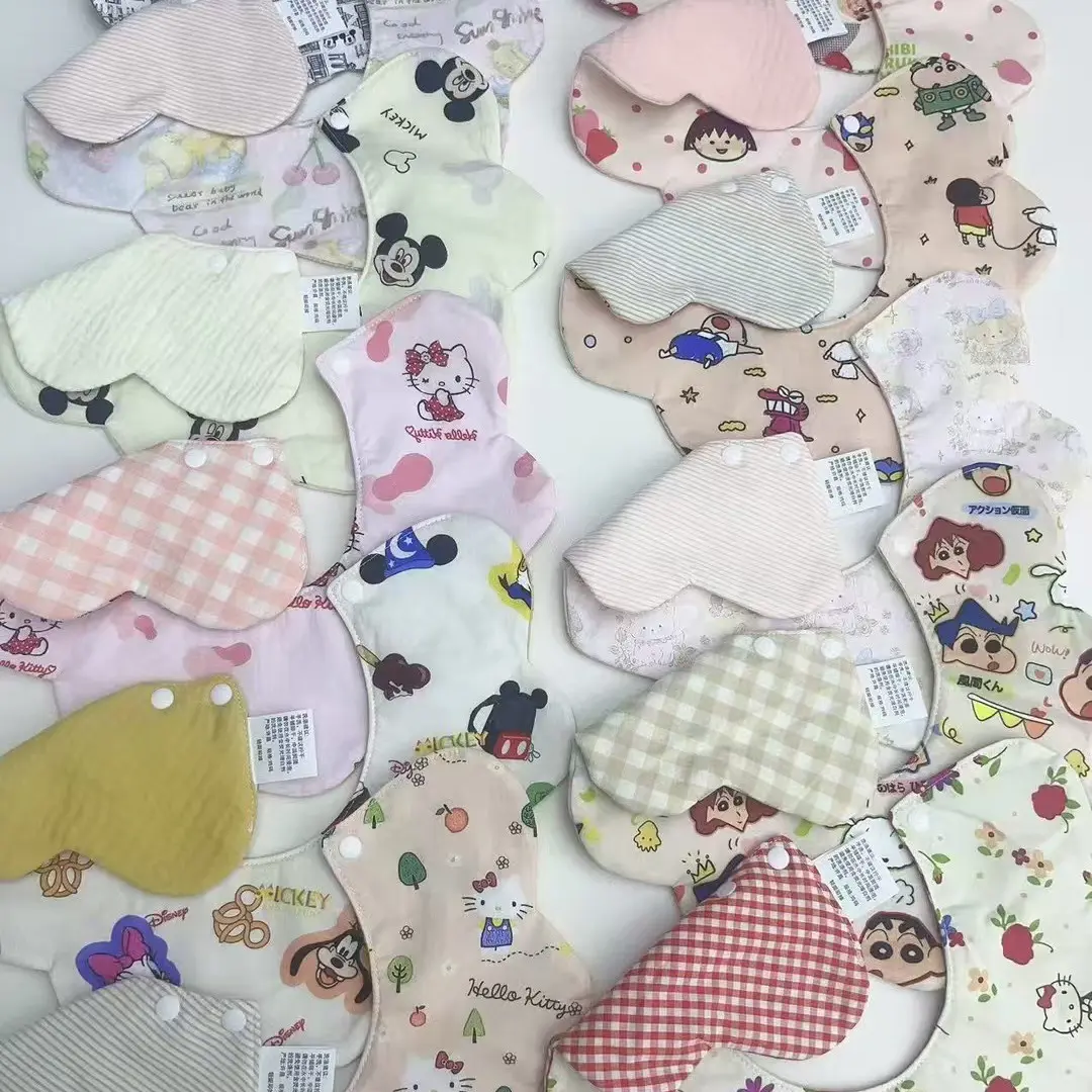 直播链接波浪花朵造型婴儿纱布花瓣口水巾