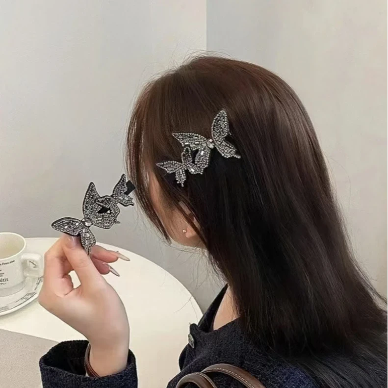 超仙的发卡蝴蝶发夹女生气质日韩碎发夹气质仙女温婉侧边夹ins