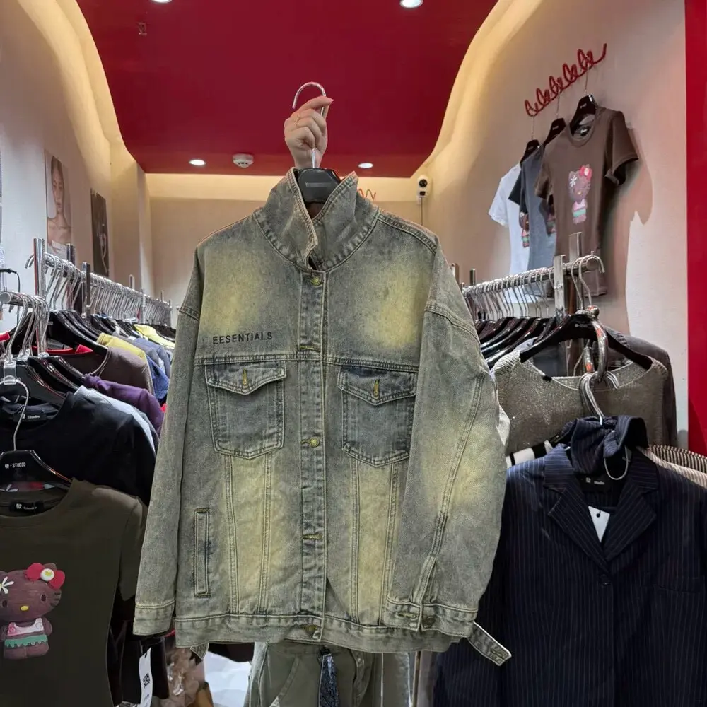 秋冬美拉德风复古水洗短款百搭男女士牛仔外套