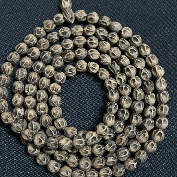 热振原桩深坑鬼脸高油密文玩手持