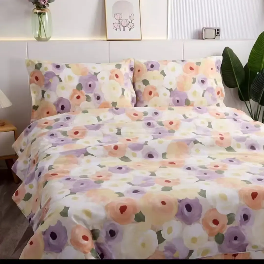 全棉澳绒加厚柔软床单被套[加厚百花争艳]