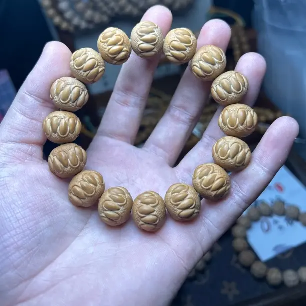 毕业级全品猴头核桃精雕吞噬主题文玩手串