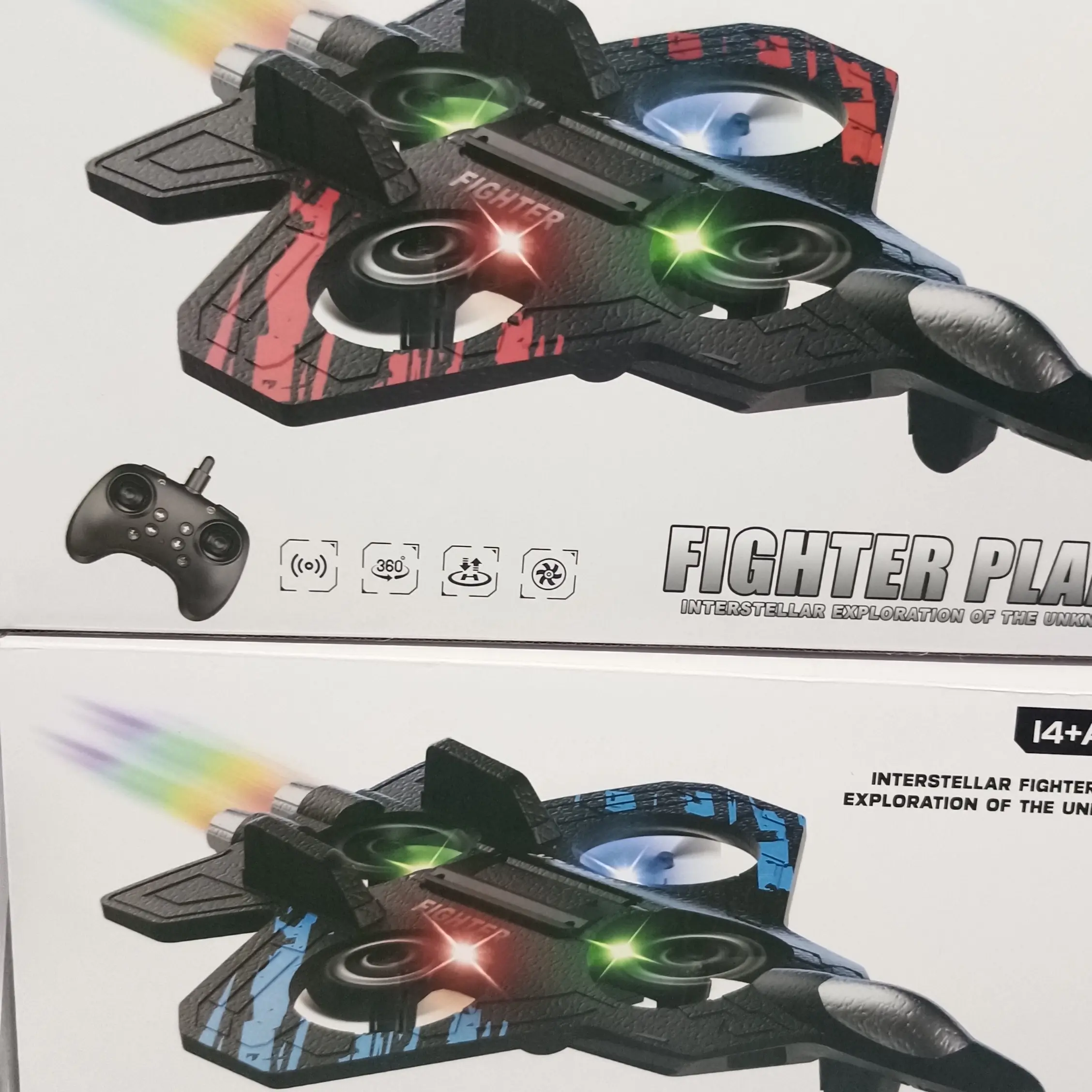 遥控特技战斗机泡沫飞机耐摔抗摔男孩礼物一键起飞翻滚玩具