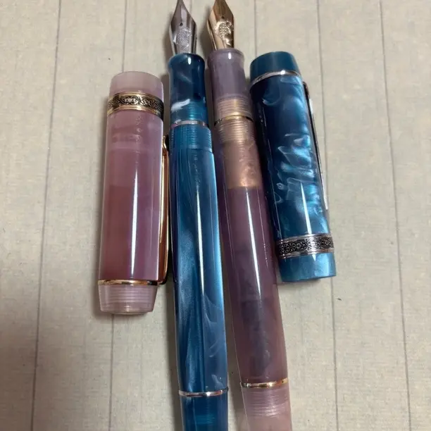 手工打磨鱼尖M尖钢笔练字0.7