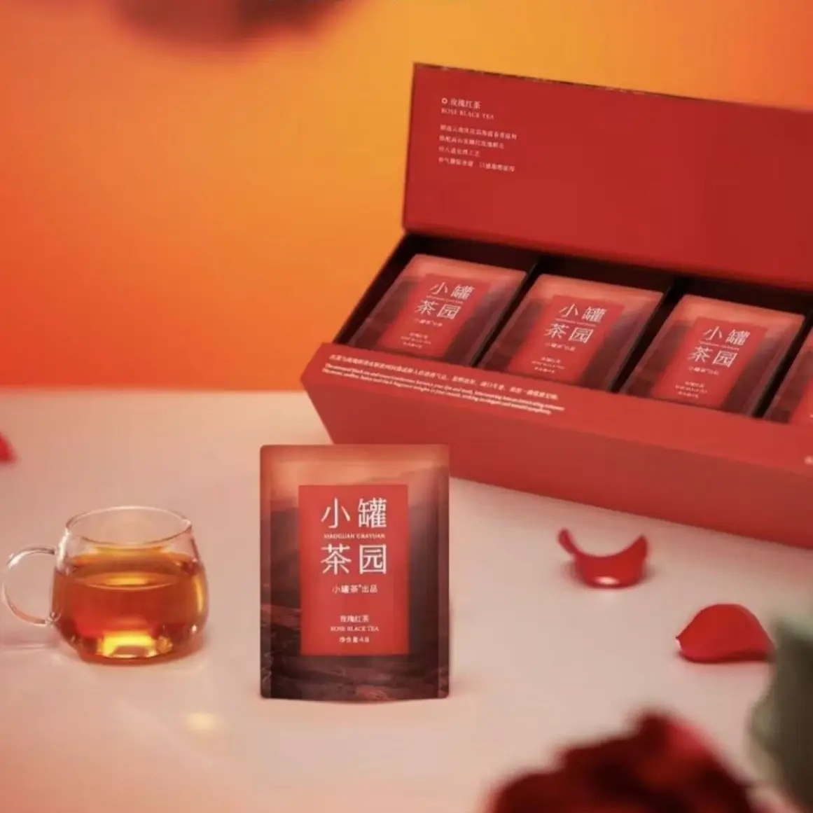 小罐茶园·玫瑰红茶16袋装