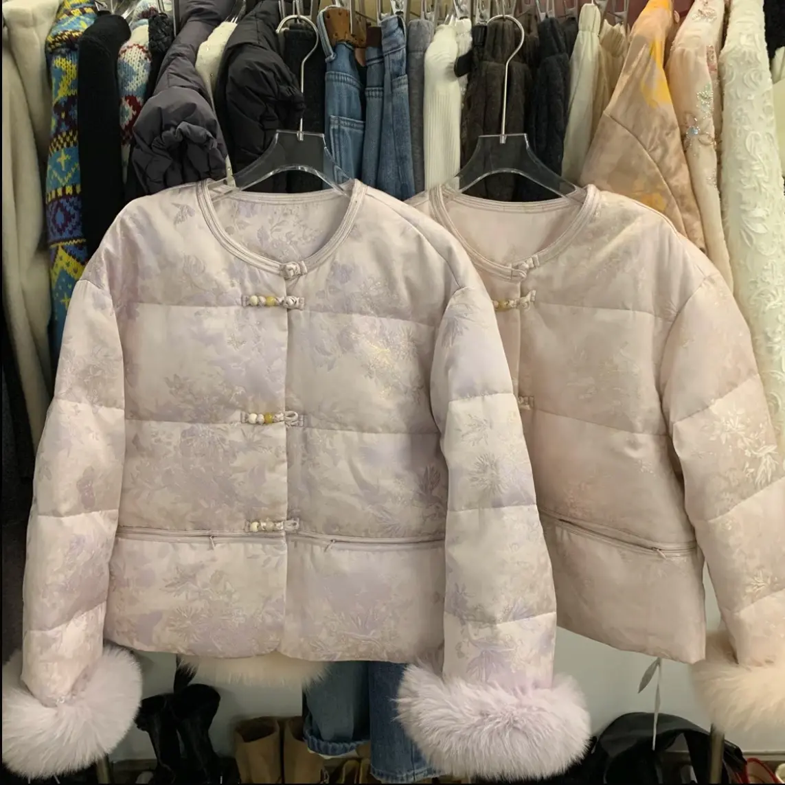 【悦己】新中式圆领保暖羽绒服