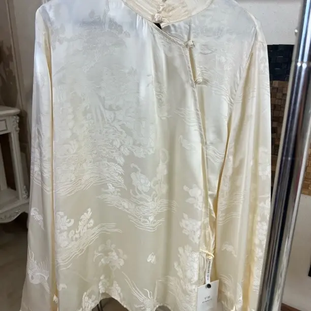 新中式国风重工提花女士百搭长袖上衣外套