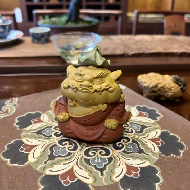 紫砂茶宠 紫砂貔貅 貔小仙 纯手工 原矿紫砂 张小萌老师作品