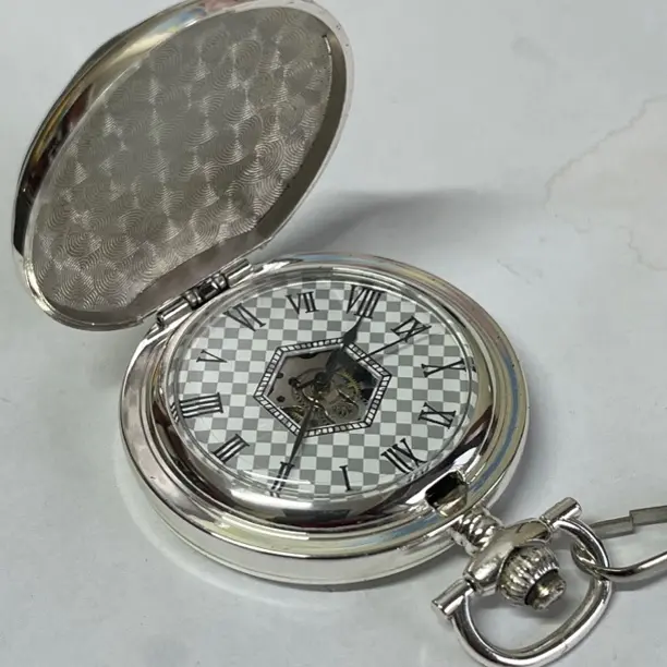 经典怀旧大数字双开盖可放照片复古中国风石英怀表直播间为准