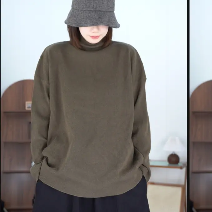 【针织打底衫】半高领百搭简约设计师女装休闲时尚长袖上衣