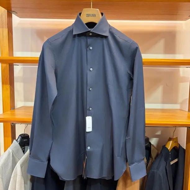 z e g n a 25秋冬trofeo comfort系列秋冬男士长袖衬衫milano版型