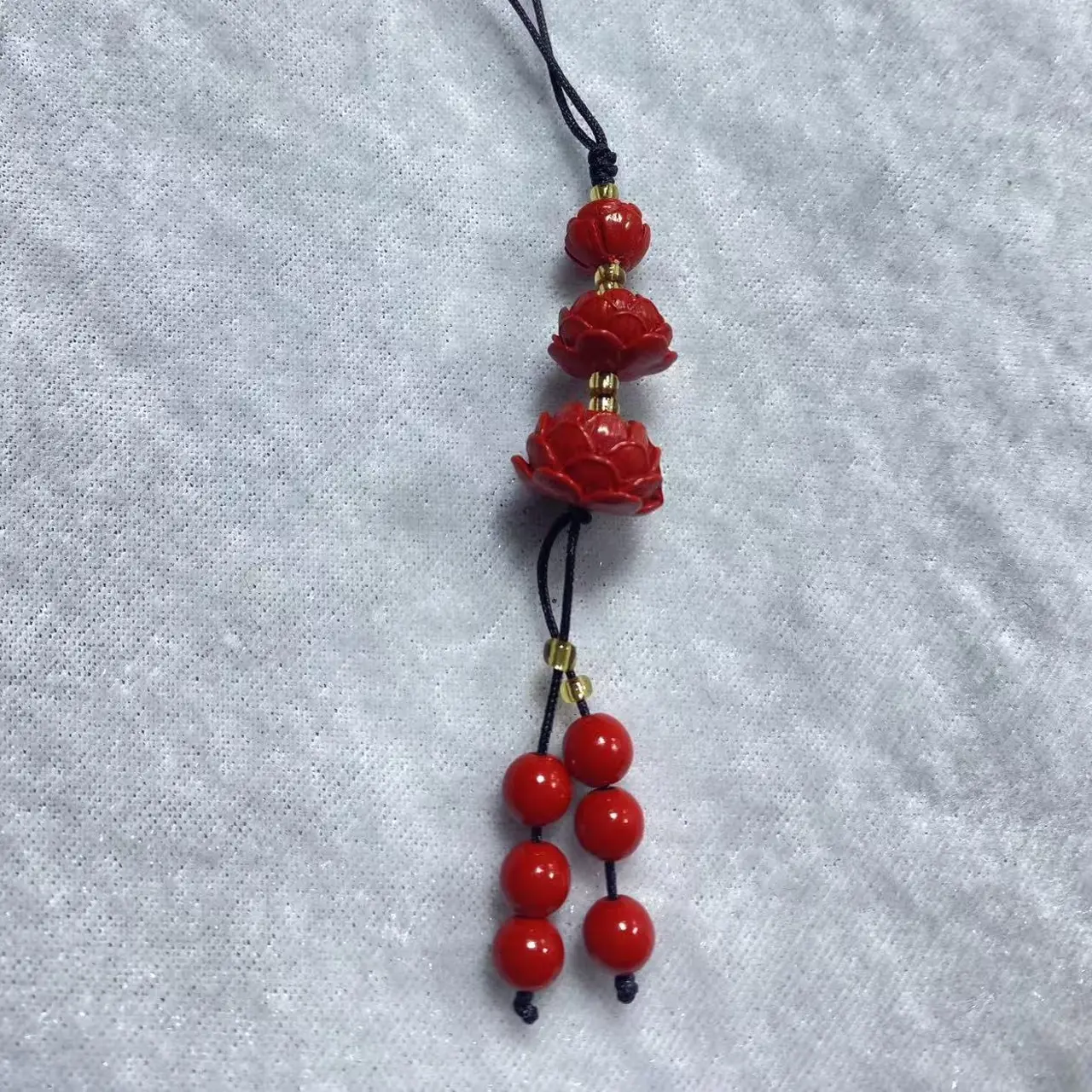 含辰砂工艺品含辰砂朱砂紫金砂手机挂饰钥匙扣精美百搭饰品