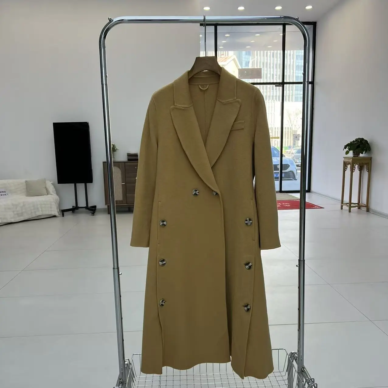 火舞款 正肩腰带羊毛大衣