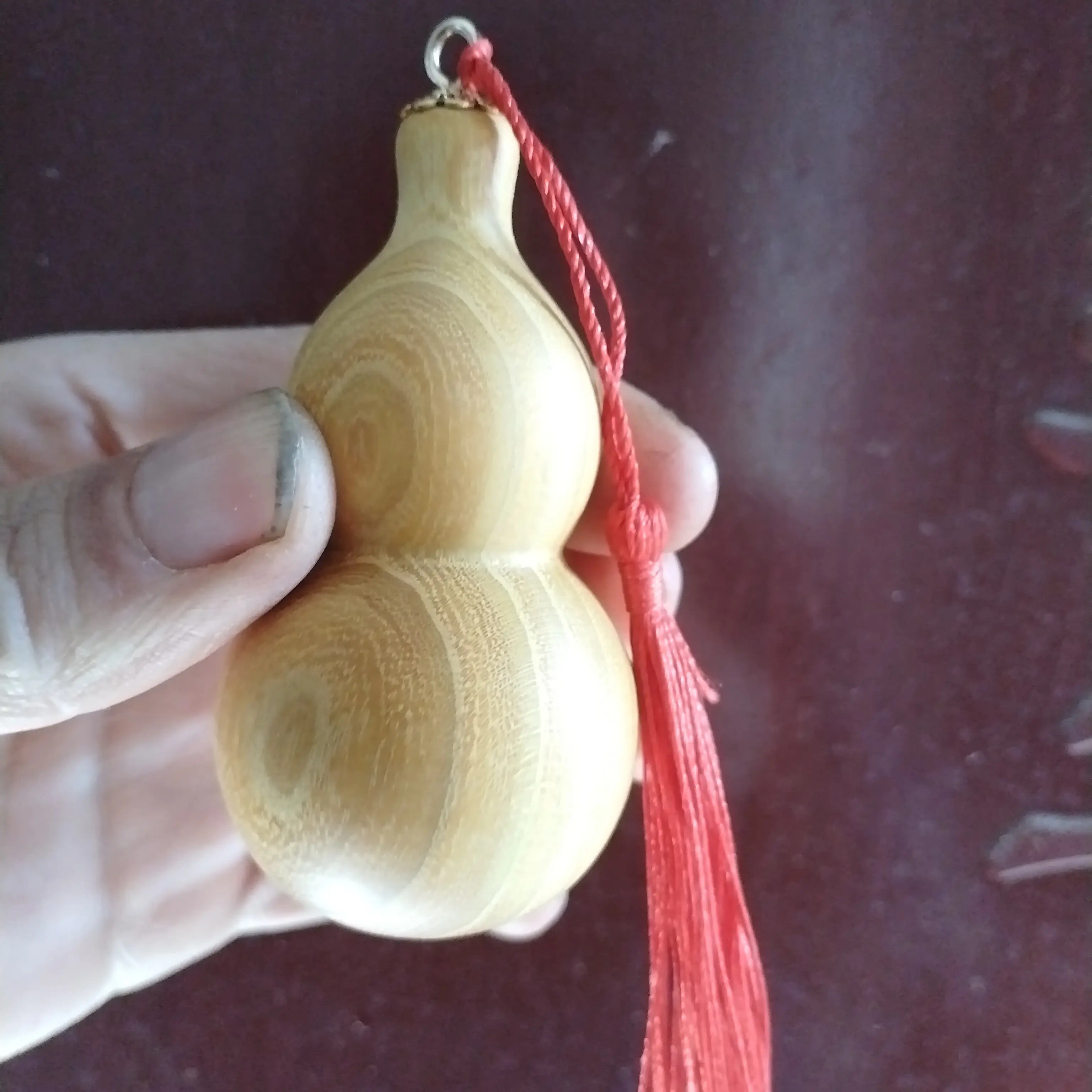 黄金柘木葫芦文玩手捻摆件手把件