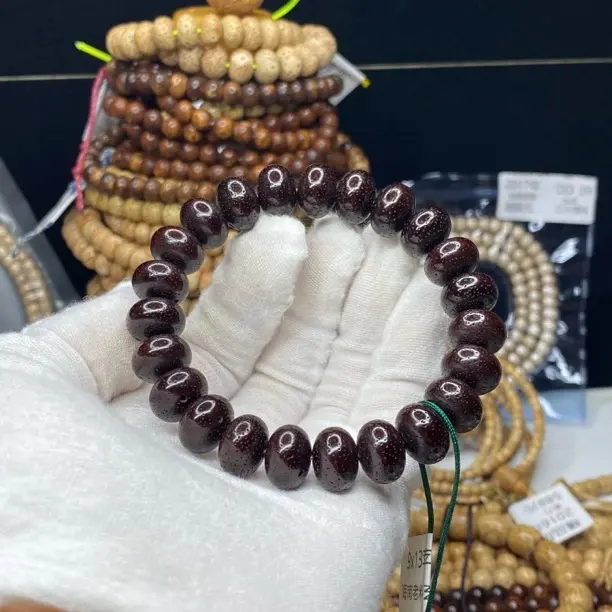 海南原生态星月菩提老料陈籽落地红9-13mm玄月苹果一物一图TT008