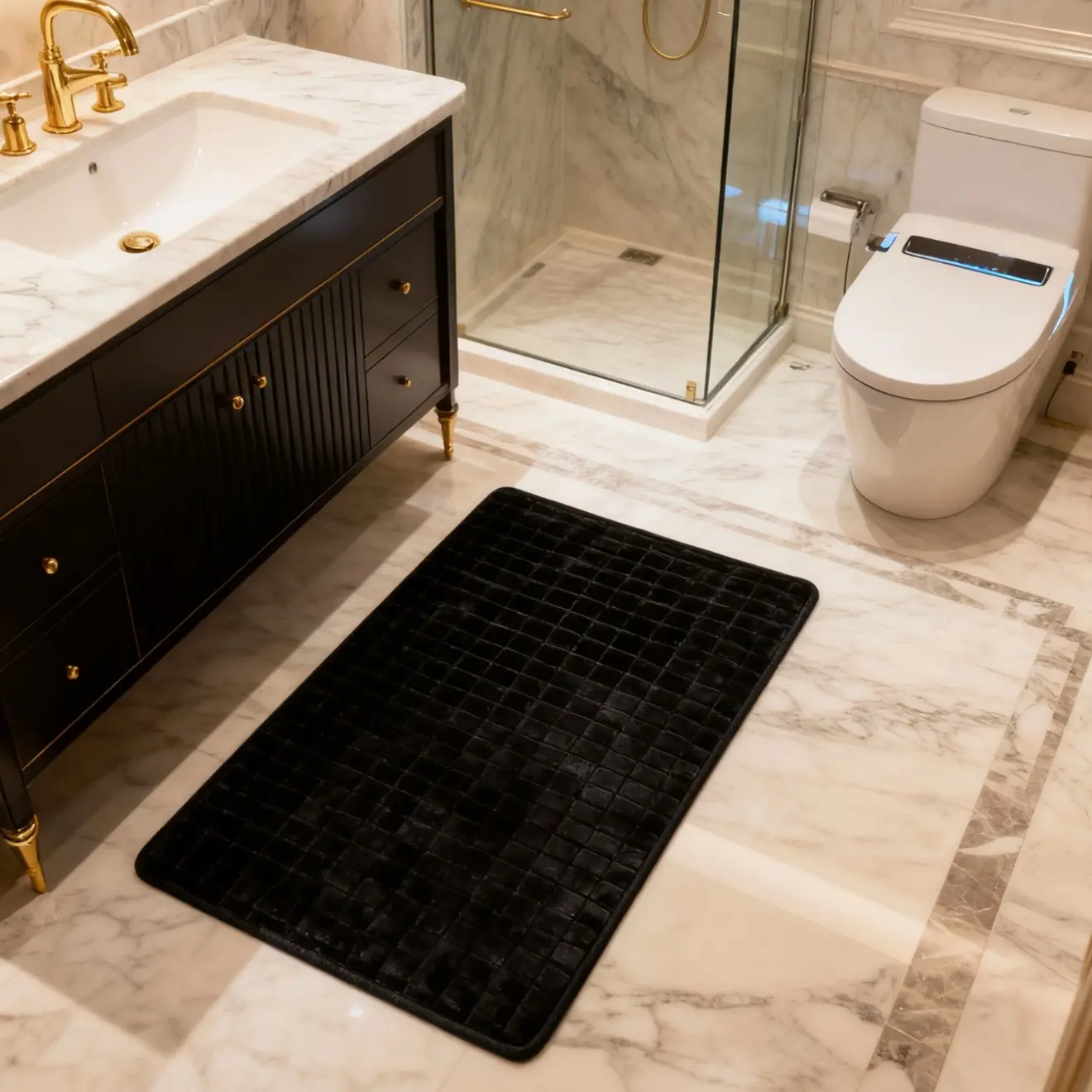 50*80加厚柔软耐脏浴室吸水地垫家用卫生间门口门垫