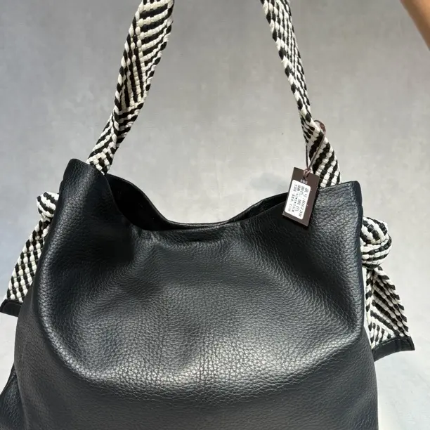 耐磨单根防刮可折叠编织斜挎包抽绳手拎包灰色