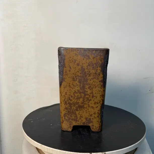 透气粗陶悬崖签筒花盆适合多肉老桩室内外盆栽