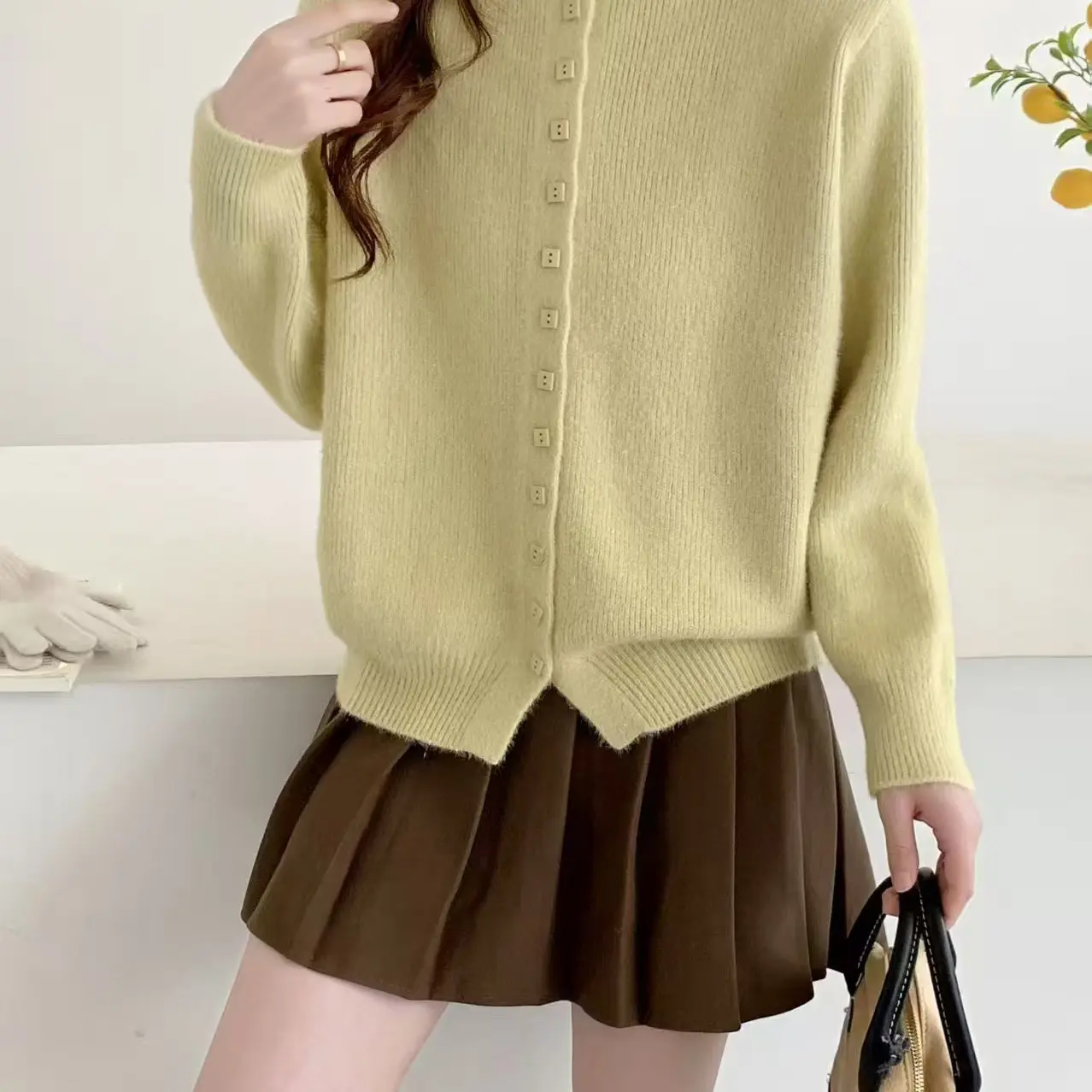 方扣毛衣，加厚的毛衣